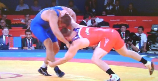 jacob varner olympic 2012 93kg valerii Anderiitsev take down leg pick