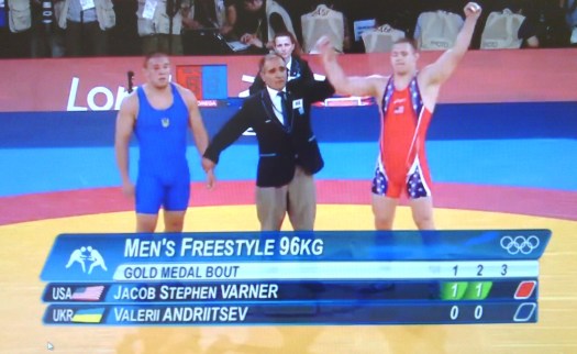 jacob varner olympic 2012 93kg-wins gold vs Andriitsev