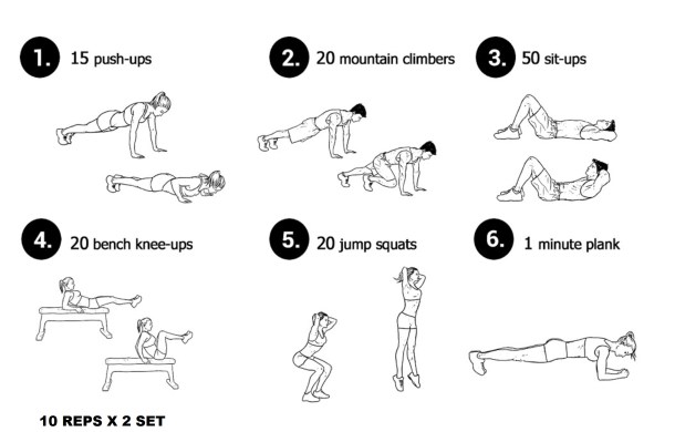 Weekend 2 Set Workout