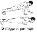 Staggered Push-Ups