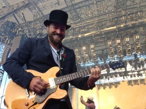 Performing at the Forest Hills Tennis Stadium