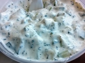 Khyar bi Ladan (Cucumber Yogurt Salad)